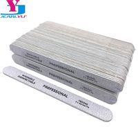 100 X Professional Wooden Nail File Emery Board Strong Thick 180/240 Grit for UV Gel Polish Manicure Acrylic Supplies Tool Set 220222