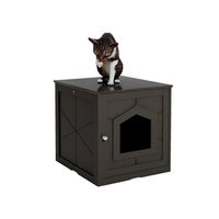 Amerikaanse voorraad Houten huisdier huis kattenbakvil box home decor behuizing met lade, bijzettafel, indoor crate Home NightSstand A43 A08