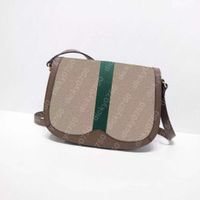 Dicky0750 tasarımcı omuz çantası çanta kadın çanta moda messenger çanta lüks bayan crossbody çanta klasik desen deri retro eyer toptan high-end