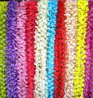 Ghirlande Forniture festive Garden Drop Consegna 2021 110 cm Arredamento di glicine 6 colori artificiali fiori decorativi ghirlande feste Ghirlands festa di nozze