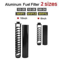 1 / 2-20 1/2-28 5 / 8-24 6inch 10 pulgadas de placa de solvente de filtro de combustible de aluminio único para NAPA 4003 WIX 24003