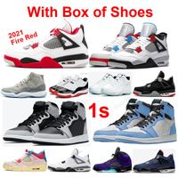 Basketbol Ayakkabıları 2021 1s Yüksek Tokyo Bio Hack Orta Chicago Obsidiyen UNC Kraliyet Toe 1 Erkekler Sneakers Toptan