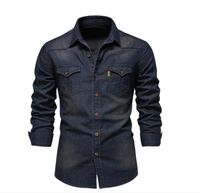 Compre al por mayor Camisa De Vestir De Mezclilla Para Hombre de bajo  precio \u0026 de calidad con envío gratuito | Es.DHgate