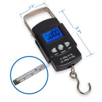 Portable electronic tape measures electronic portable portable hanging express kitchen food shopping fishing traveling scales.