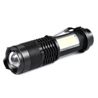 XPE+COB LED Flshlight Rotating Zoom 4 Modes USB Rechargeable Bike Light Tactical Waterproof Torch Camping 14500 OrAA Battery Flashlights Tor
