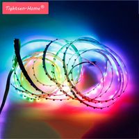 5M Addressable SK6812 DC5V 60leds/m WS2812B IC Tltra Thin 10mm Wide SMD 4020 Side Led Strip White PCB Non-waterproof Strips