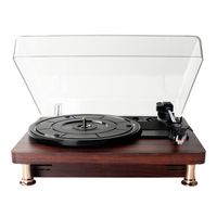 Portable Retro Dust Cover Gramophone Wireless Speakers Audio Portable Vinyl Record Player Bluetooth Speaker Ruby Phono Output a32