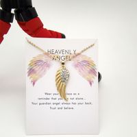 Collar colgante de alas de ángel para las mujeres