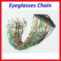 Lunettes de soleil perles colorées de mode colorées lunettes de lecture de lunettes de lunettes de cordon de chaîne de la chaîne