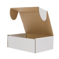 WACO 50Pcs Home Kraft, Gift Wrap Packaging Box Blank Carton Paper-Box with Lid Cardboard Boxes, 6x4x2&quot;