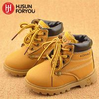 2021 Winter Children's Boots Girls Boys Plush Martin Casual Warm Ankle Shoes Kids Fashion Sneakers Baby Snow 94