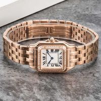 U1 여성 시계 패션 클래식 팬더 316L 스테인레스 스틸 석영 보석 디자인을위한 레이디 선물 최고 품질 Wristwatch Montres de Luxe