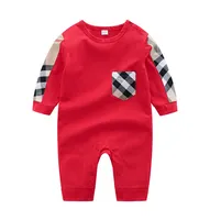 İlkbahar Sonbahar Bebek Tulum Erkek Bebek Giysileri Yeni Romper Pamuk Yenidoğan Bebek Kız Çocuk Tasarımcısı Güzel Bebek Tulumlar Giyim Seti
