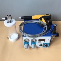 Professionelles Sprühwaffen-Labor Verwenden Sie elektrostatische Pulver-Beschichtungsgeräte mit Mini-Becher Fludized-Trichter-Experiment-Maschinen-Kit HT-302TH