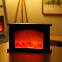 Night Lights Romantic Portable USB Powered Fashion Flame Effect Light Bar LED Simulation Fireplace Living Room Home Decor