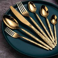 Stainless steel Western Cutlery set Knife Fork Spoon Dinner ...
