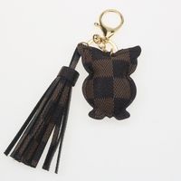 Hottest Car Keychain Owl Style Fashion PU Leather Flower Pri...