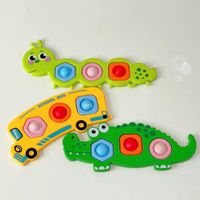 Colorful Sensory Fidget Push Bubble Board Toys Simple Dimple...