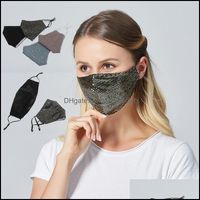 Tasarımcı Housekee Organizasyon Ev Gardendesigner Bahar ve Sequins Pamuk Yüz Maskeleri Yaz Buz Kişiliği Moda ADT Koruma Can