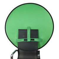 110cm EY-068 Green Background Cloth Folding ID Photo Green Screen Video Backdrop Board For E-Sports Chair