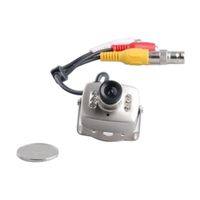 Mini-kameror 208C Kamera 120 graders vidvinkelobjektiv 600TVL Micro FPV PAL / NTSC Night Vision Monitoring Infraröd