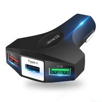 3. 0 3 USB Car Charger Quick Charge 3. 0 3- Ports Fast Charger ...