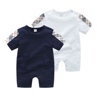 Einzelhandel / Großhandel Neugeborenen 0-24M Baby Strampler Onesies Baumwolltasche Overall Einteilige Bodysuits Toddle Infant Kinder Designer Kleidung