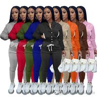 2022 Toppies Womens Tracksuits Sweatsuit Spring Autumn Singl...