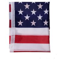 3x5 발 아메리칸 미국 국기 - 생생한 색상 및 자외선 페이드 저항력 - 100 % 폴리 에스테르 (양면) 황동 그로밋이있는 미국 국기 ZZC2708