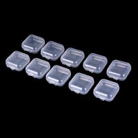 10 20 50pcs Mini Clear Plastic Small Box Jewelry Earplugs St...
