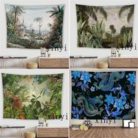 Tobacco Tapestry Marijuana Leaf Polyester Printed Modern Wall Hanging Cloth for Sofa Cover Tablecoth Room Bedroom Home House Office Decoration Decor