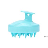 Silikon-Shampoo-Pinsel-Kopfhaut Reinigungsmassage Haushaltsbad Shampoos Kamm Friseur-Werkzeuge Badezimmer Zubehör ZZA10309
