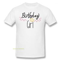 T-shirts voor heren Happy Birthday Girl Art Font 100% Katoen Mode O Neck Aangepaste Gedrukte Mannen T-shirt