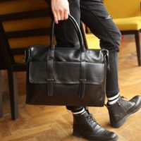 Çapraz vücut moda Kore marka tasarımcısı erkek çanta çanta deri İngiliz omuz erkek iş laptop çantaları