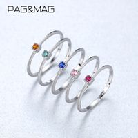 Sterling Silver Ring Gree Red Topaz Ringen voor Dames Gemstone Engagement Rings Zilveren Sieraden Anillos Mujer