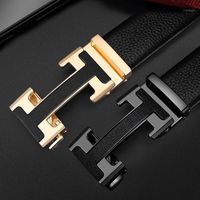 Belts Fashion 2021 cintura maschio genuino vera pelle lussuoso cinturino automatico genune nero per designer maschili marchio di alta qualità1