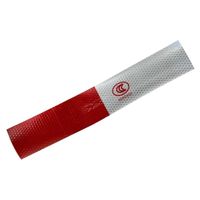Wallpapers Car Reflective Film Warning Tape Truck Annual Inspection Crystal Color Grid Strip Red And White Stickers