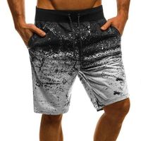 Gym Vêtements Hommes Entraînement Shorts Mâle Savigation rapide Fitness Sports avec Cordon occasionnel de poche