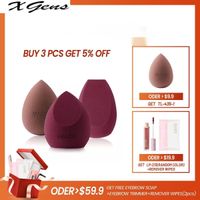3pcs beauty sponge face wash puff gourd water drop puff wet and dry makeup sponge tool