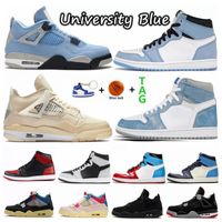 Erkek 1 1s Hyper Kraliyet Ayakkabı Obsidiyen UNC 4 4 Sage University Mavi Büküm Hangi Basketbol Ayakkabı Beyaz Oreo Kara Kedi Guava Buz Bayan Sneakers
