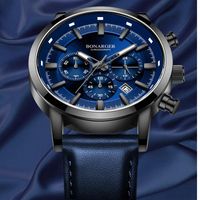 Wristwatches 2021 Luxury Quartz Watch Men&#039;s Fashion Leisure Sports Life W Aterproof 30 Meters Leather Wristband Luminous Calendar Pointer Ty