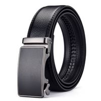 Cintos Mens Luxo Automatic Buckle Genune Strap Black Brown para Mens Belt Designers Marca