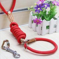 Dog Collars & Leashes Training Chain Collar High Quality Pet Leash Nylon Material Traction Rope Supplies