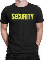 T-shirt da uomo T-shirt anteriore posteriore stampata T-shirt da uomo T-shirt personale Evento uniforme per bodyguard