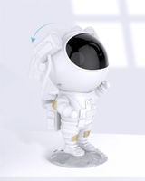 Luci notturne astronauta cielo proiezione lampione galassia stella proiettore laser USB ricarica lampada per bambini camera da letto per bambini