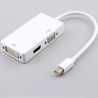 3 in 1 Mini DP DisplayPort to DVI VGA Cable Adapter For MacB...