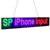 Signo LED de 66 cm P5 RGB Full-Color 16 * 128 Pixel Teléfono WiFi o USB Programable Scrolling Text LED Publicidad Pantalla de pantalla