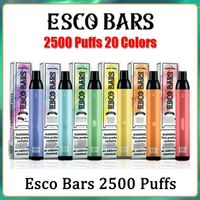 Top Qualität Großhandel ESCO Bars Einweg-E-Zigaretten-Geräteteil 2500 Puffs 1000mAh-Batterie 6ml Vorgefüllte Mesh-Spulenpatrone Pod Vape-Stift