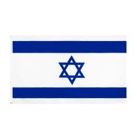 Israel National Flag for Decoration Retail Direct Factory Wholesale 3x5fts 90x150cm Banner de poliéster Inteiro Uso externo