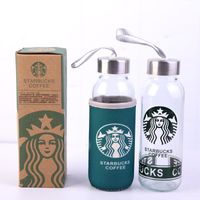 Prix ​​usine 300ml Starbucks Tasses à eau de café Tasse de jus de verre Matériau de verre Skinny Tumbler Simple Design Cadeau Produit